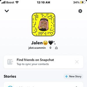 selling this snapchat acc over 1k views